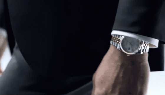 Rolex watch fashion look